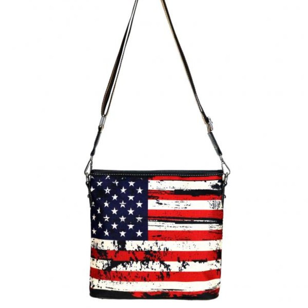 ❤️NWT❤️ Montana West American Flag Canvas Crossbody Purse